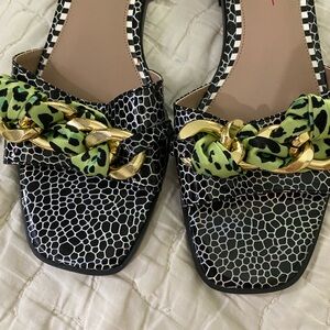 Betsey Johnson black slides